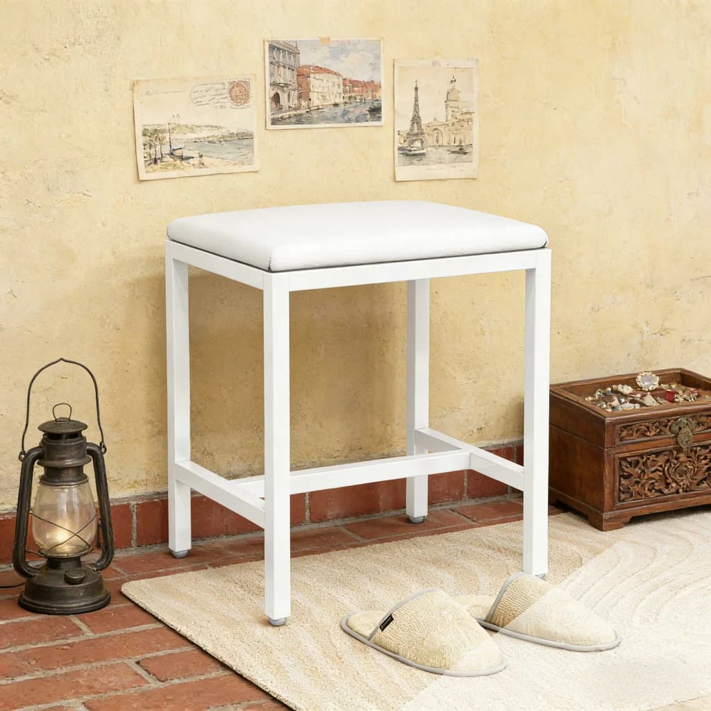 Tabouret de coiffeuse moderne avec coussin rembourré